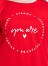 Racing Red Printed Long - Sleeve Design 6 - Khotwh